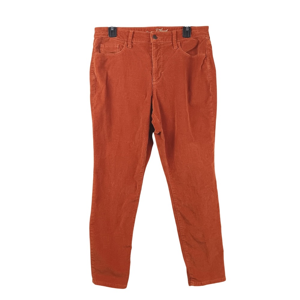 Universal Thread Womens Corduroy High Rise Skinny Pants Orange‎ Size 12R